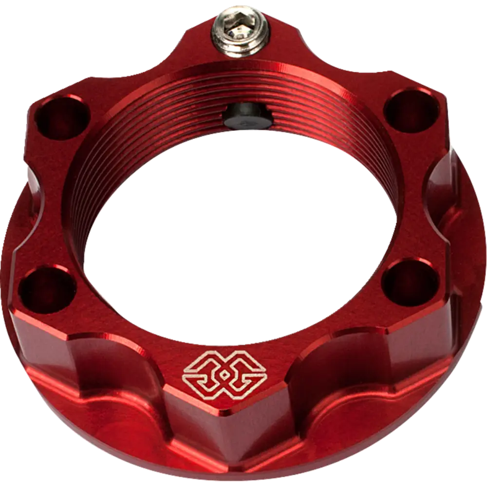 GILLES TOOLING Top Yoke Nut - ACMA - Red ACMA-28-10-R - Fork Neck PO St Stem Com PO Nents