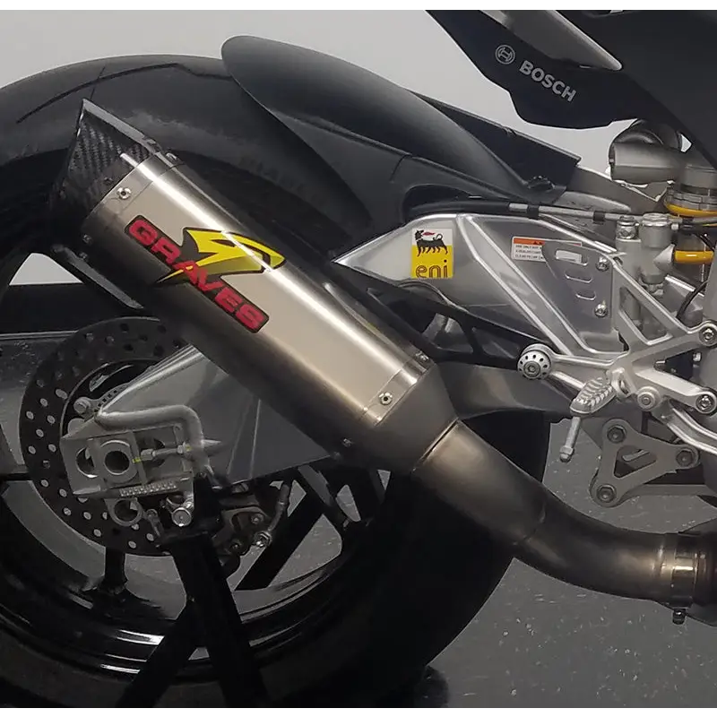 Graves Motorsports Aprilia RSV4 Cat Eliminator Exhaust Titanium - Parts