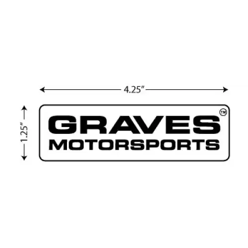 Graves Motorsports Company Logo Sticker - Parts