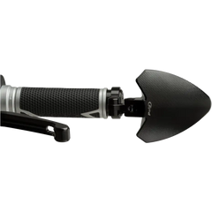 Handlebar End Folding Mirror Left Black