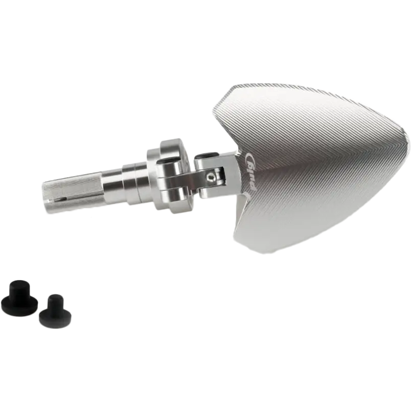 Handlebar End Folding Mirror Right Silver