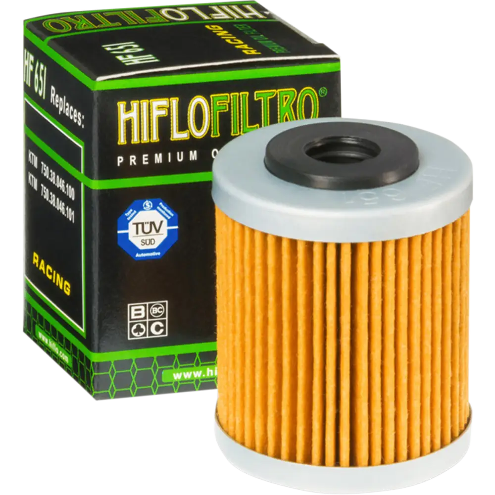 HIFLOFILTRO Oil Filter HF651 - Engine Covers