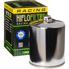 HIFLOFILTRO Performance Oil Filter - Chrome HF170CRC - Engine Covers