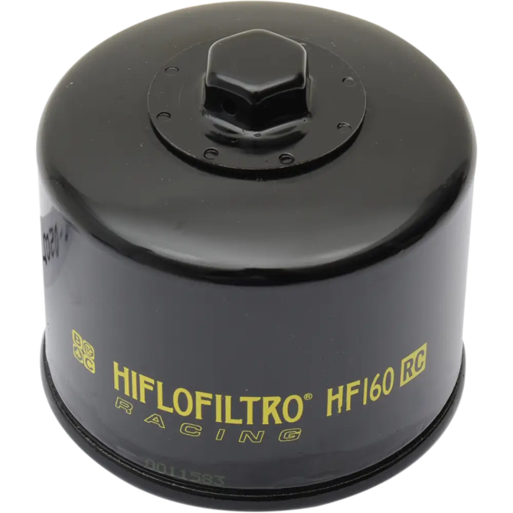 HIFLOFILTRO Racing Oil Filter - Black HF160RC - Engine Covers