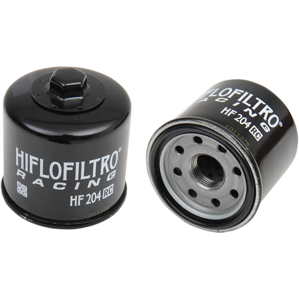 HIFLOFILTRO Racing Oil Filter - Black HF204RC - Engine Covers