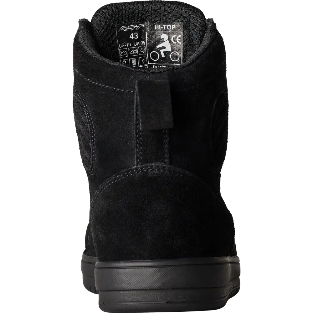 Hitop Moto Sneaker Ce Boot Black Suede  Sz 8