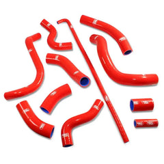 Honda 2012 + CBR1000RR Samco Sport 11 Piece Samco Silicone Hose Kit - Red / No - I already have the Samco Clamp Kit