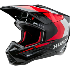 Honda S M5 Helmet Black/Red Glossy 2x