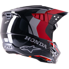 Honda S M5 Helmet Black/Red Glossy Md