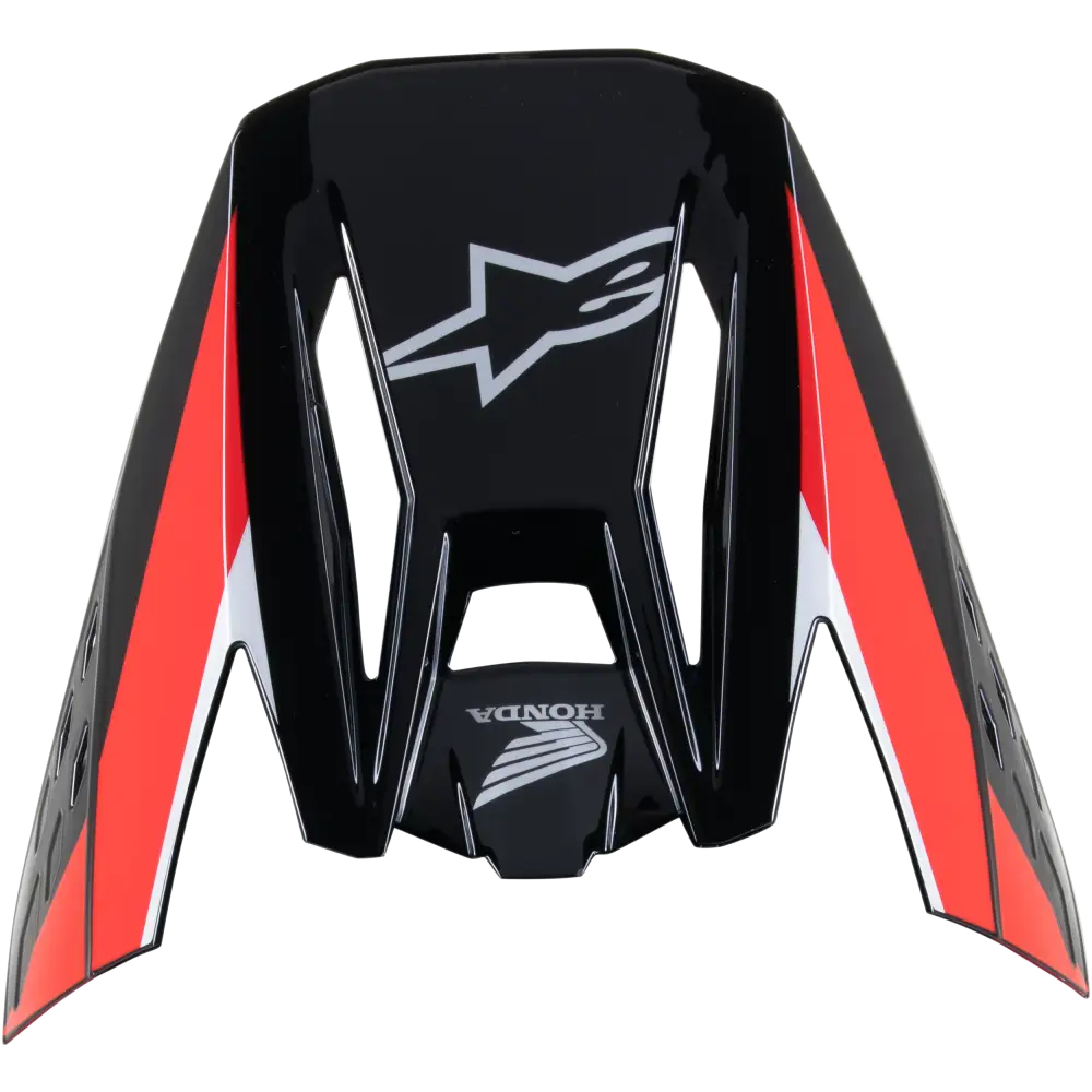 Honda S M5 Helmet Visor Black/Red Glossy