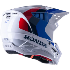 Honda S M5 Helmet White/Blue/Red Glossy Sm