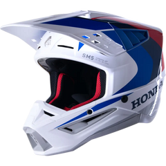 Honda S M5 Helmet White/Blue/Red Glossy Xl