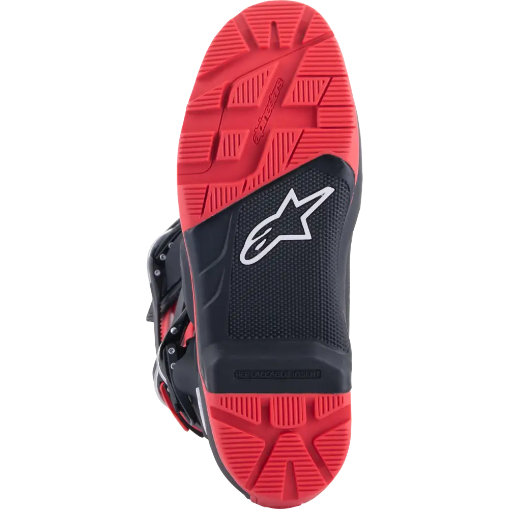 Honda Tech 7 Enduro Drystar Black/Bright Red Sz 5