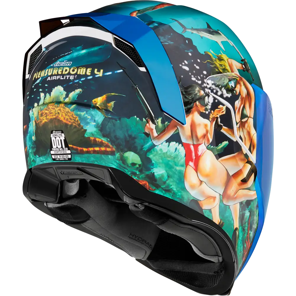 ICON Airflite* Helmet - Pleasuredome 4 - Blue - Large 0101-15003