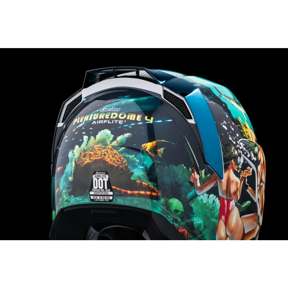ICON Airflite* Helmet - Pleasuredome 4 - Blue - Large 0101-15003
