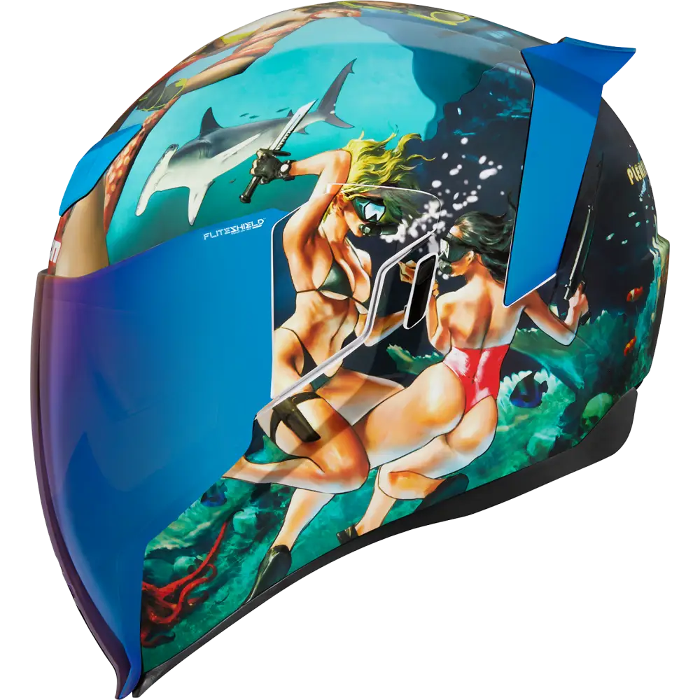 ICON Airflite* Helmet - Pleasuredome 4 - Blue - Large 0101-15003