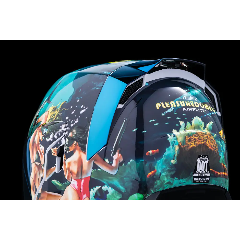 ICON Airflite* Helmet - Pleasuredome 4 - Blue - Large 0101-15003