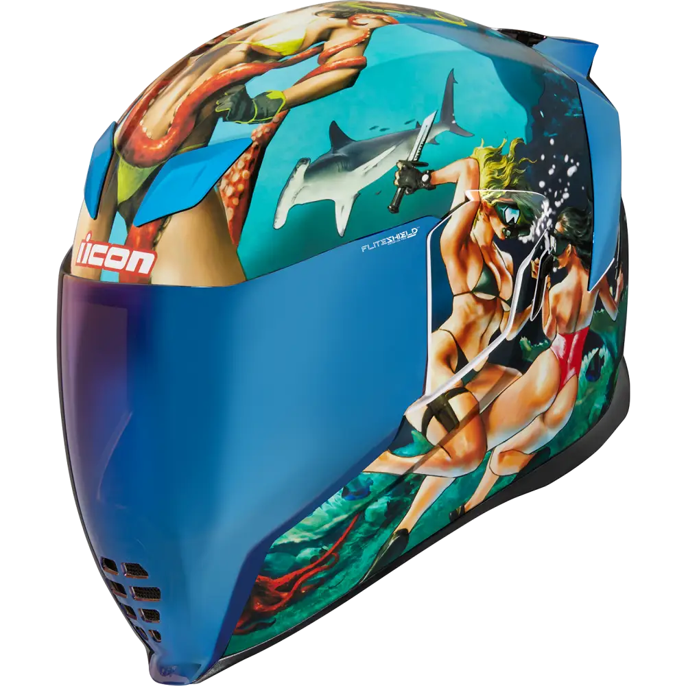 ICON Airflite* Helmet - Pleasuredome 4 - Blue - Small 0101-15001
