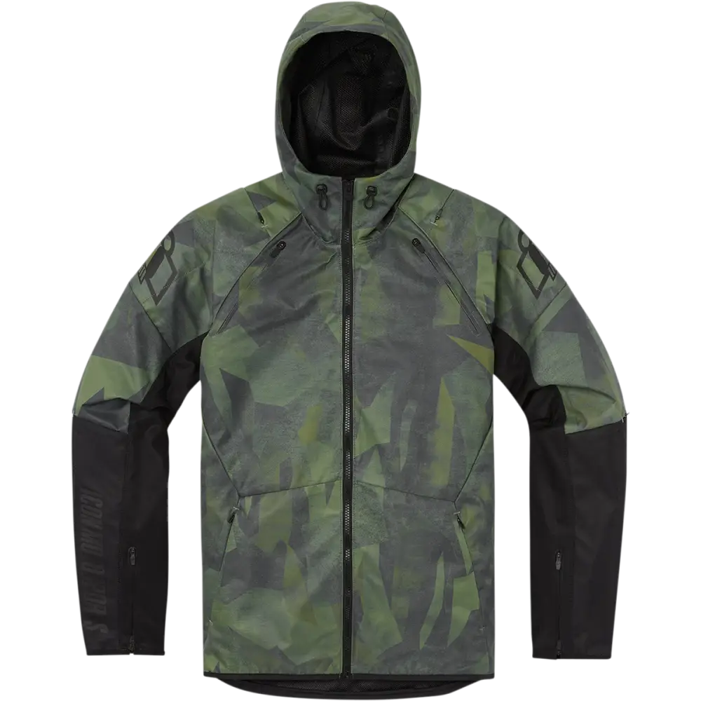ICON Airform Battlescar* Jacket - Green - Small 2820-5479