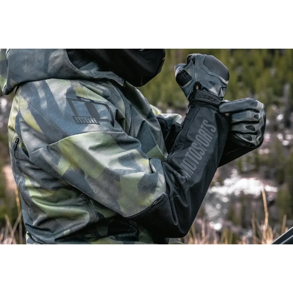 ICON Airform Battlescar* Jacket - Green - Small 2820-5479