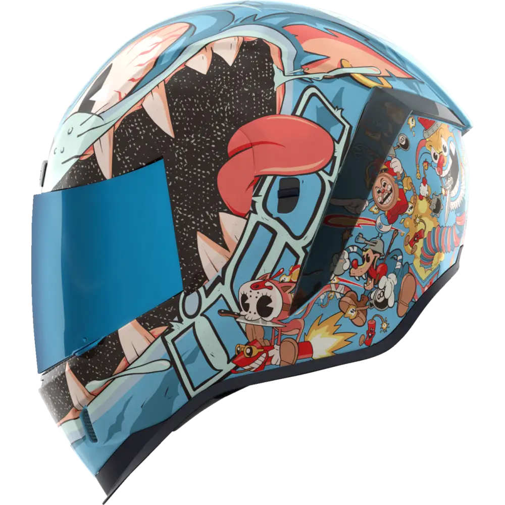 ICON Airform* Helmet - 9 Lives - Blue - 2XL 0101-17388 - Street Full Face Adult Helmet