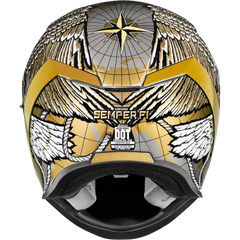 ICON Airform* Helmet - Semper Fi - Gold - Large 0101-13666