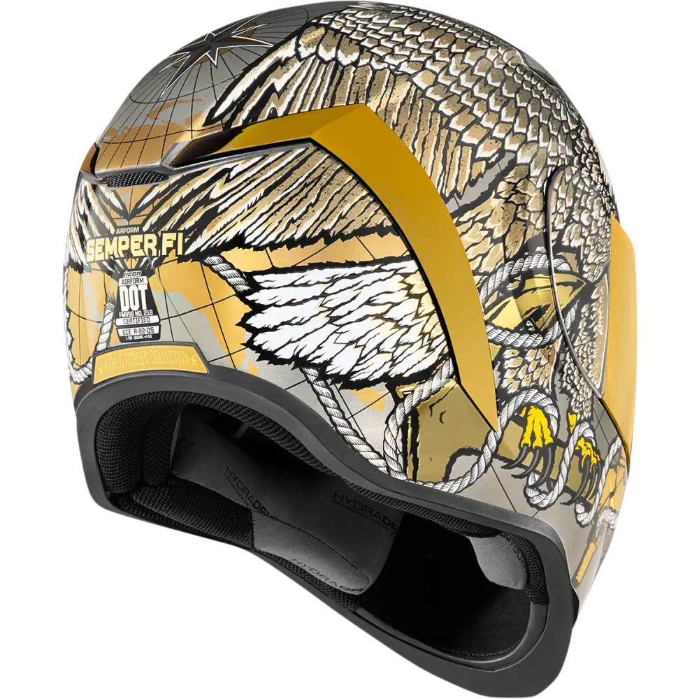 ICON Airform* Helmet - Semper Fi - Gold - Small 0101-13664
