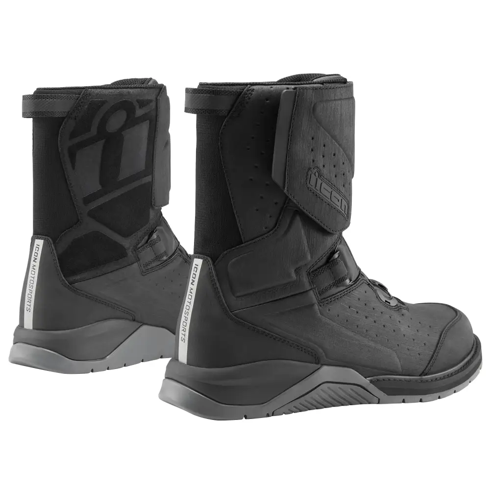 ICON Alcan Waterproof Boots - Black - Size 8 3403-1233