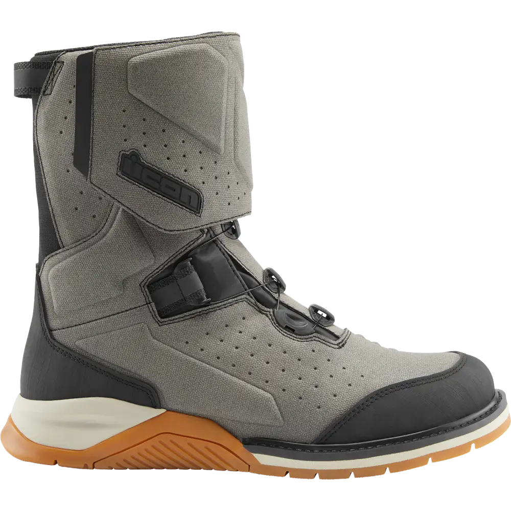 ICON Alcan Waterproof Boots - Gray - Size 8.5 3403-1246