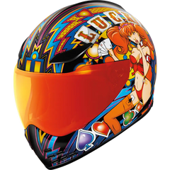 ICON Domain* Helmet - Lucky Lid 4 - Red - 2XL 0101-14956