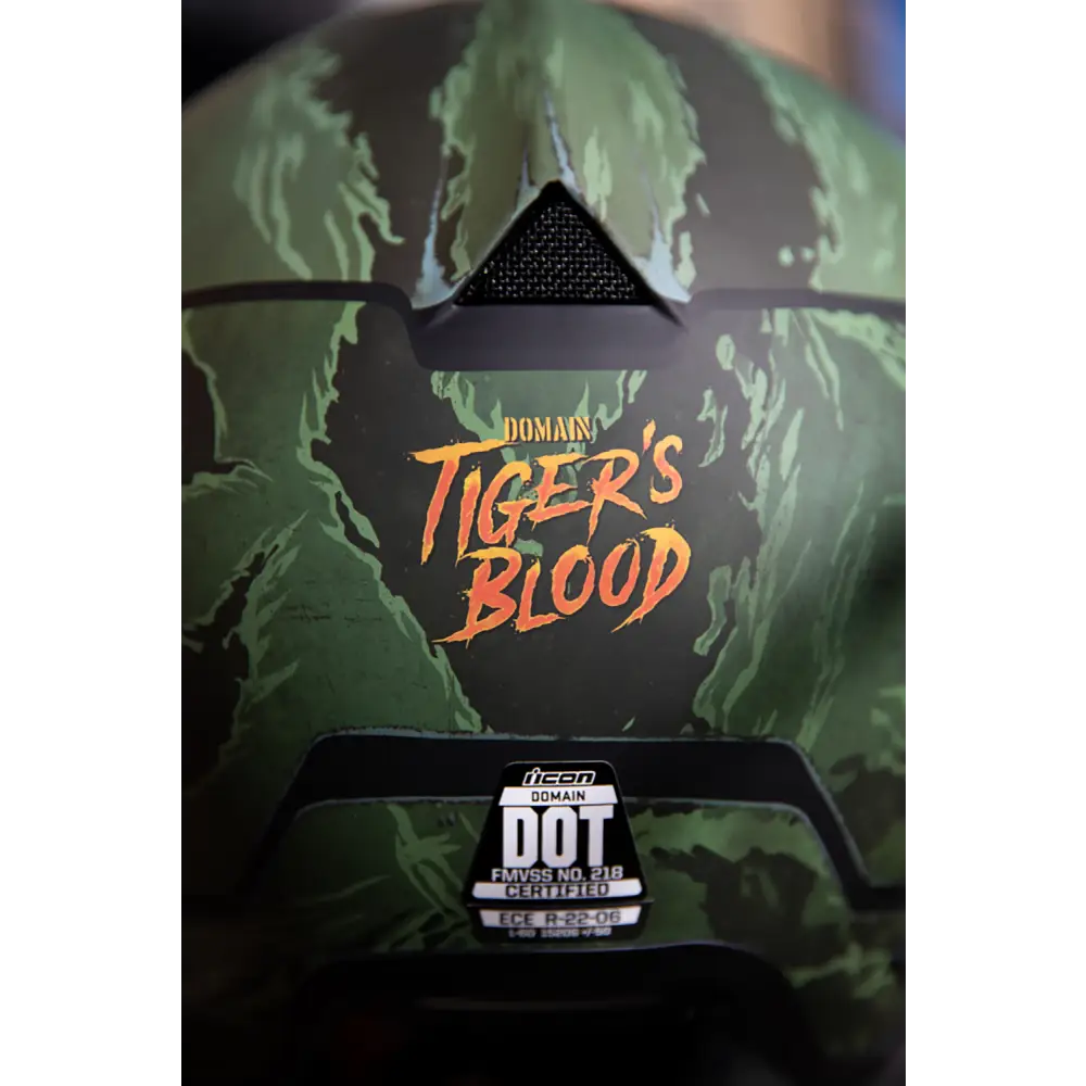 ICON Domain* Helmet - Tiger's Blood - Green - Large 0101-14926