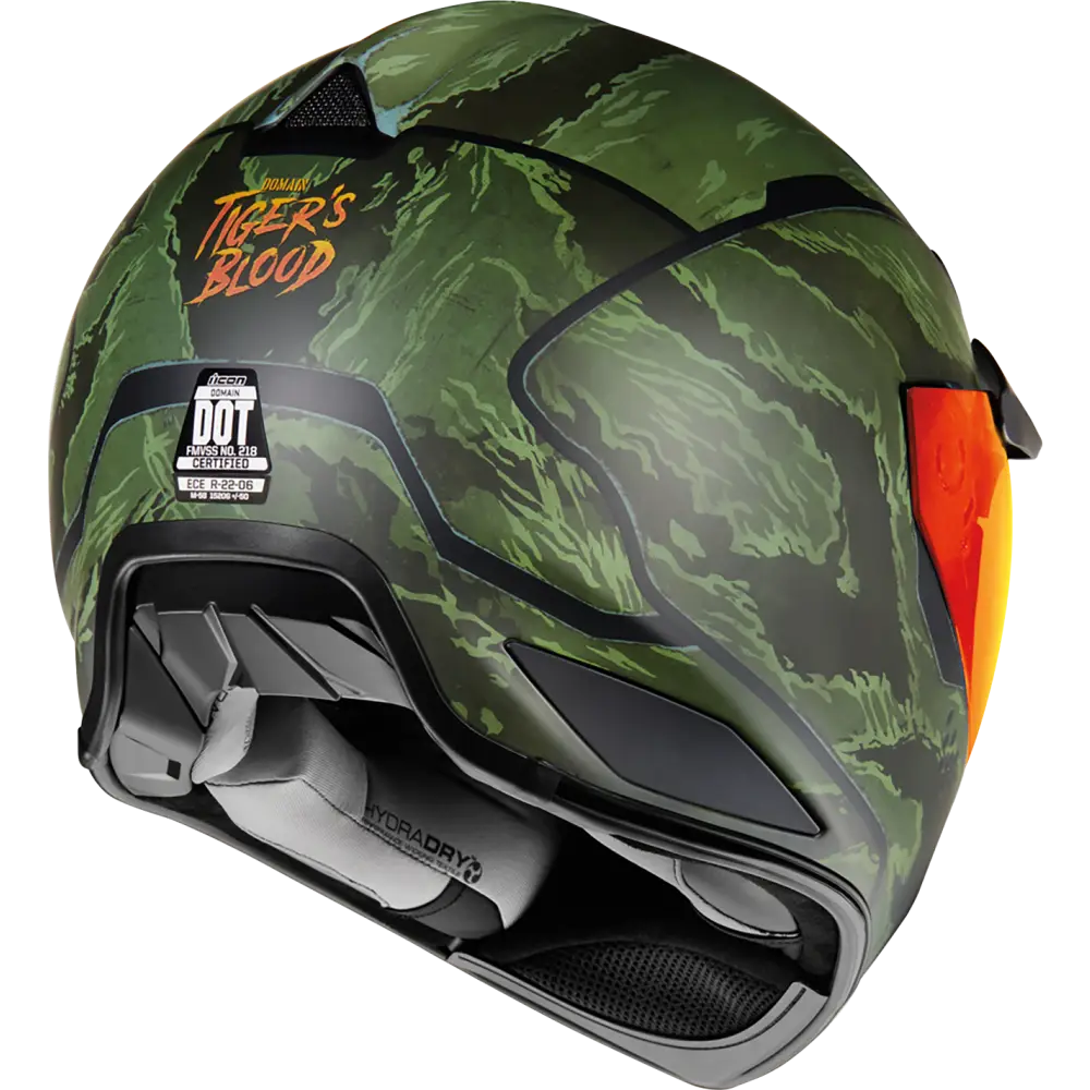 ICON Domain* Helmet - Tiger's Blood - Green - Large 0101-14926