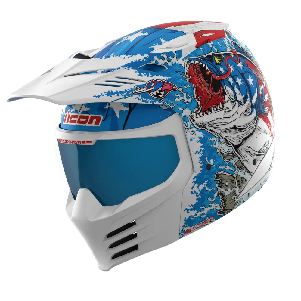 ICON Elsinore* Helmet - American Basstard - Blue - 3XL 0104-3284