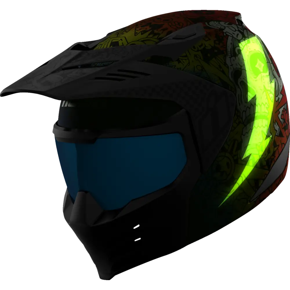 ICON Elsinore* Helmet - Doodle 3 - White - Large 0104-3440