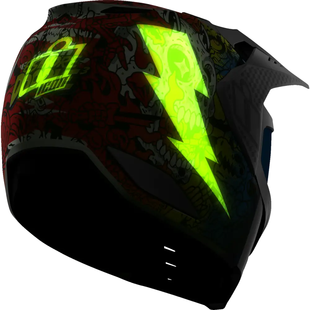 ICON Elsinore* Helmet - Doodle 3 - White - Large 0104-3440
