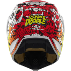 ICON Elsinore* Helmet - Doodle 3 - White - Large 0104-3440