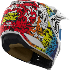 ICON Elsinore* Helmet - Doodle 3 - White - Large 0104-3440