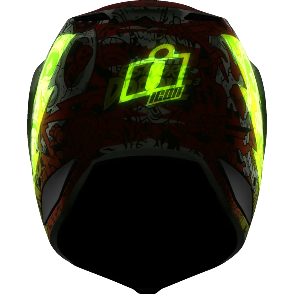 ICON Elsinore* Helmet - Doodle 3 - White - Large 0104-3440