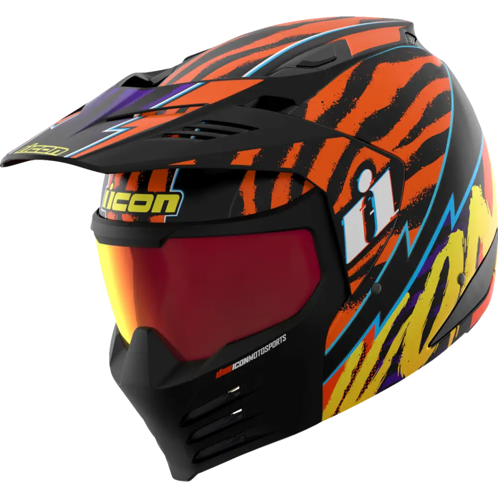 ICON Elsinore* Helmet - Rad Dawn - Orange - 2XL 0104-3350 - Street Open Face Adult Helmet