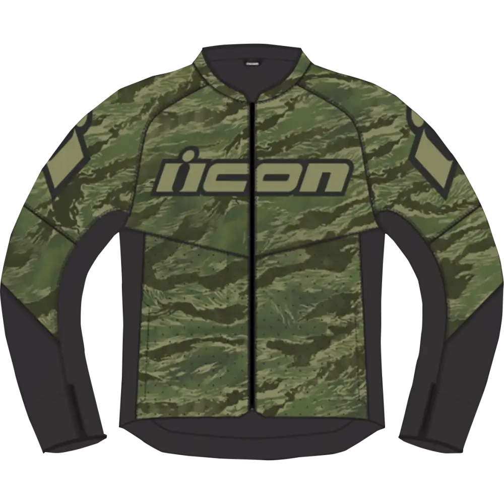ICON Hooligan CE Tigersblood Jacket - Green - 3XL 2820-6157