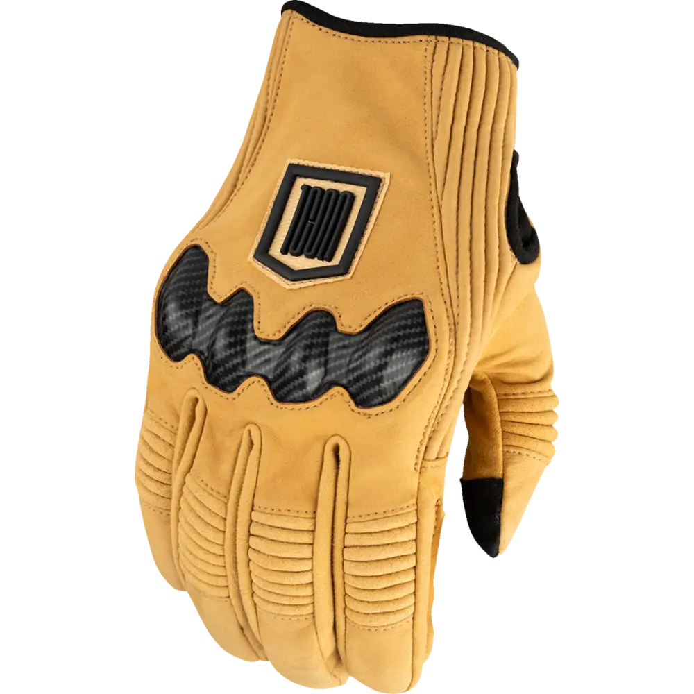 ICON Long Track CX* Gloves - Tan - Large 3301-4895