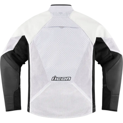 ICON Mesh AF* Leather Jacket - White - Medium 2810-3903