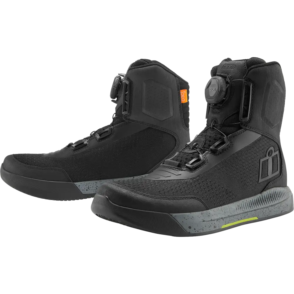 ICON Overlord* Vented CE Boots - Black - Size 8 3403-1257