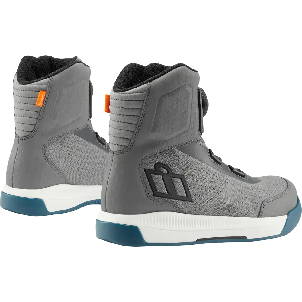 ICON Overlord* Vented CE Boots - Gray - Size 8 3403-1269