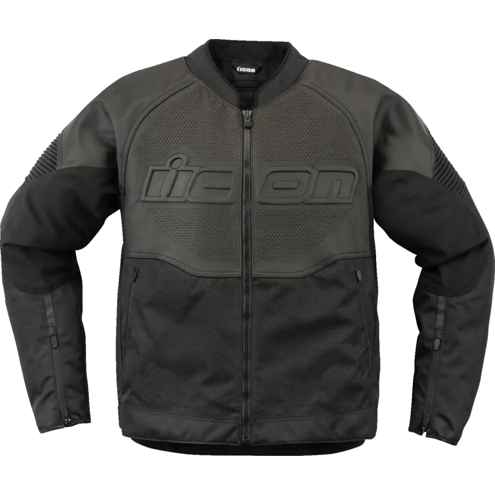 ICON Overlord3* Leather Jacket - Black - Medium 2810-4113