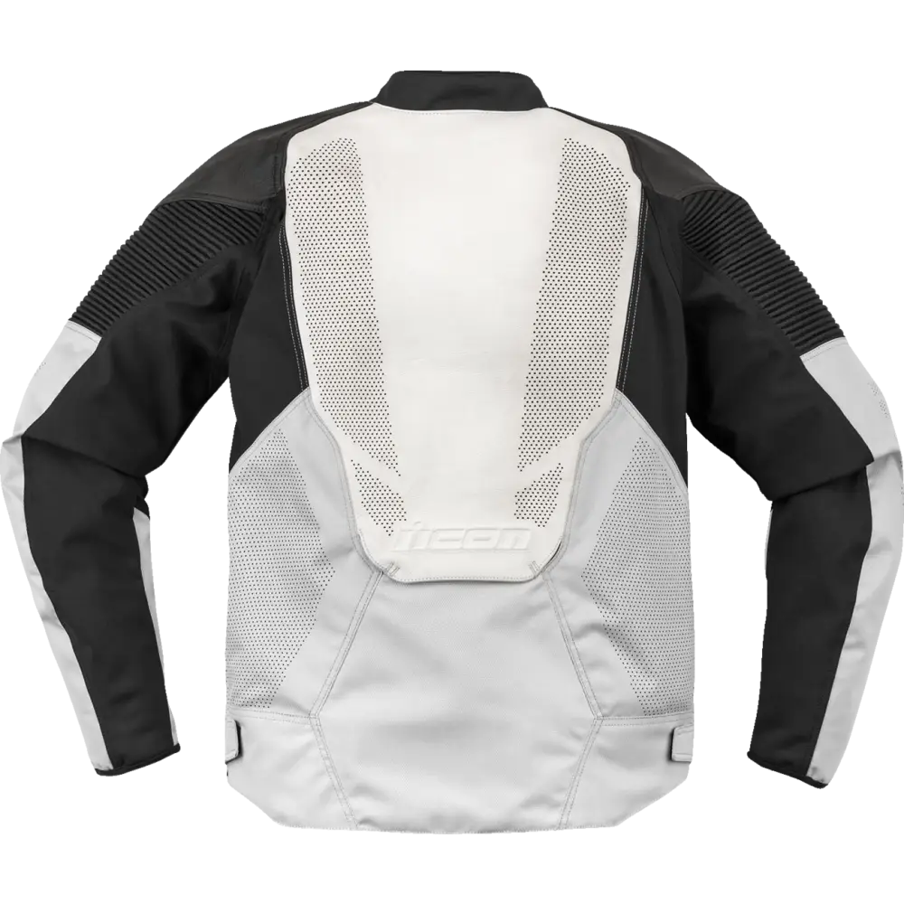 ICON Overlord3* Leather Jacket - White - Small 2810-4118