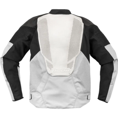 ICON Overlord3* Leather Jacket - White - Small 2810-4118