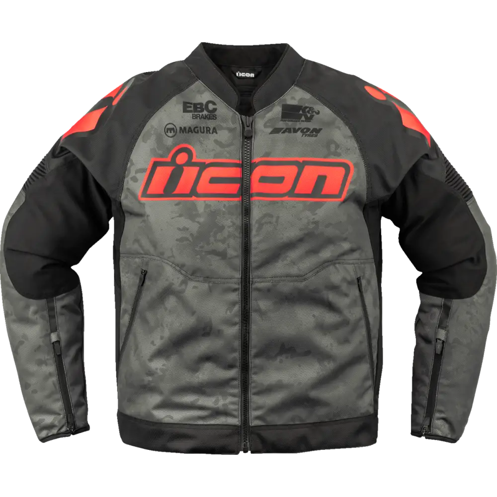 ICON Overlord3* Magnacross Jacket - Gray - 2XL 2820-6716