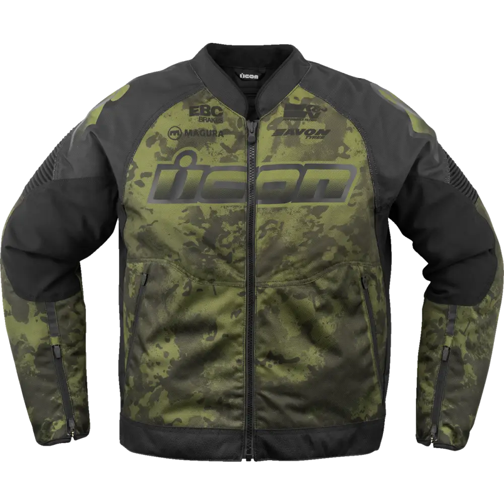 ICON Overlord3* Magnacross Jacket - Green - 2XL 2820-6722