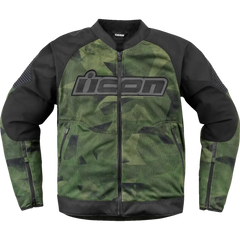 ICON Overlord3 Mesh* Camo Jacket - Green - Medium 2820-6706